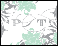 Rococo Elegance Letterpress Stamp Design Small