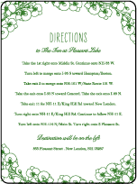 Romantic Floral Letterpress Direction Design Small