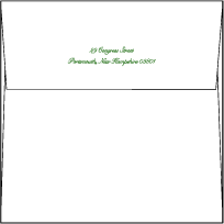 Romantic Floral Letterpress Envelope Design Small