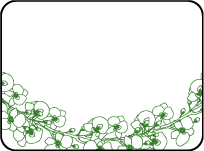 Romantic Floral Letterpress Placecard Flat Design Small
