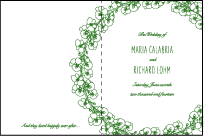 Romantic Floral Letterpress Program Design Small