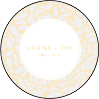 Rose Letterpress Coaster Design Small