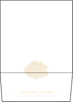 Rose Letterpress Envelope Design Small
