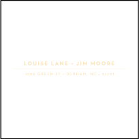 Rose Letterpress Reply Envelope Design Small