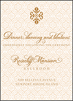 Rosecliff Letterpress Reception Design Small