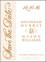 Rosecliff Letterpress Save The Date Design Small