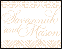 Rosecliff Letterpress Stamp Design Small