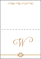 Rosecliff Letterpress Thank You Card Fold Design Small