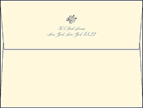 Roslyn Frame Letterpress Envelope Design Small