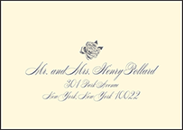 Roslyn Frame Letterpress Reply Envelope Design Small