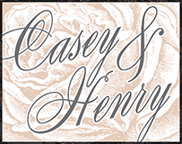 Roslyn Frame Letterpress Stamp Design Small