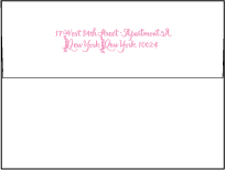 Royal Calligraphy Letterpress Envelope Design Small