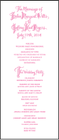 Royal Calligraphy Letterpress Program Tea Design Small