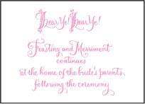 Royal Calligraphy Letterpress Reception Design Small