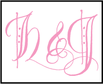 Royal Calligraphy Letterpress Stamp Design Small