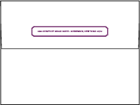 Royal Frame Letterpress Envelope Design Small