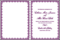 Royal Frame Letterpress Program Design Small