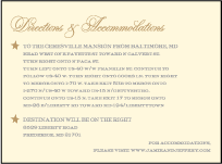 Royal Night Letterpress Direction Design Small
