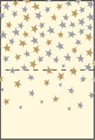 Royal Night Letterpress Placecard Fold Design Small