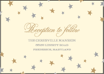 Royal Night Letterpress Reception Design Small