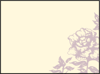 Royal Peony Letterpress Placecard Flat Design Small