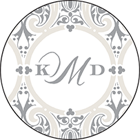 Royal Valance Letterpress Coaster Design Small