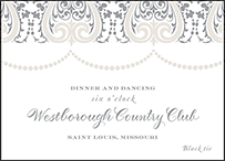 Royal Valance Letterpress Reception Design Small