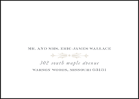 Royal Valance Letterpress Reply Envelope Design Small