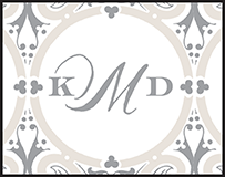 Royal Valance Letterpress Stamp Design Small