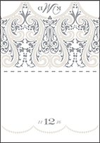 Royal Valance Letterpress Thank You Card Fold Design Small