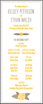 Rustic Jolene Letterpress Program Tea Design Small