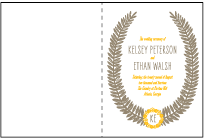 Rustic Jolene Letterpress Program Design Small