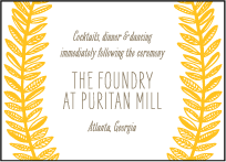 Rustic Jolene Letterpress Reception Design Small