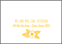 Rustic Jolene Letterpress Reply Envelope Design Small