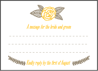 Rustic Jolene Letterpress Reply Design Small