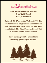 Rustic Lookout Letterpress Direction Design Small