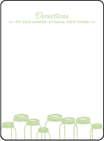 Rustic Summer Letterpress Direction Design Small