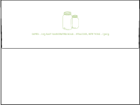 Rustic Summer Letterpress Envelope Design Small