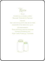 Rustic Summer Letterpress Menu Design Small
