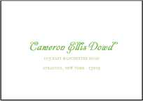 Rustic Summer Letterpress Reply Envelope Design Small