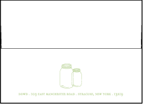 Rustic Summer Letterpress Save The Date Envelope Design Small