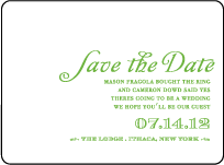 Rustic Summer Letterpress Save The Date Design Small