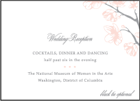 Sakura Letterpress Reception Design Small
