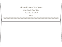 Sampler Letterpress Envelope Design Small
