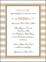 Sampler Letterpress Menu Design Small