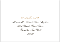 Sampler Letterpress Reply Envelope Design Small