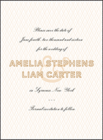 Sampler Letterpress Save The Date Design Small