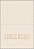 Sampler Letterpress Thank You Card Fold Design Small