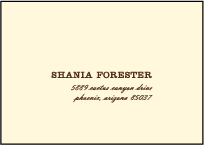 Santa Fe Letterpress Reply Envelope Design Small