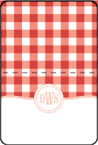 Savannah Letterpress Placecard Fold Design Small